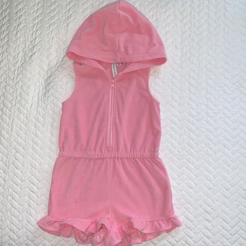 Janie and Jack terry cloth cover-up romper. Girls size 5